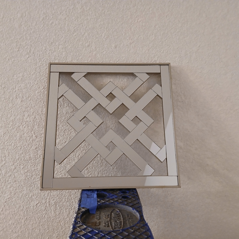 Elegant Silver Geometric Wall Decor